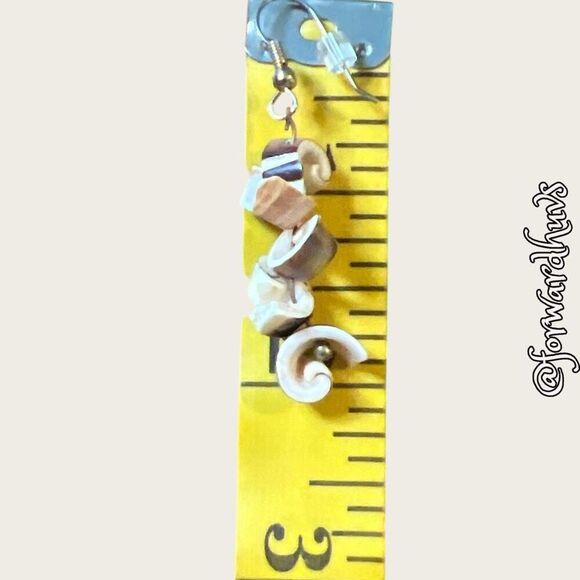 Bundle Sale 3 for $15 | Seashell Dangle Earrings – Natural and Elegant - Picture 4 of 7